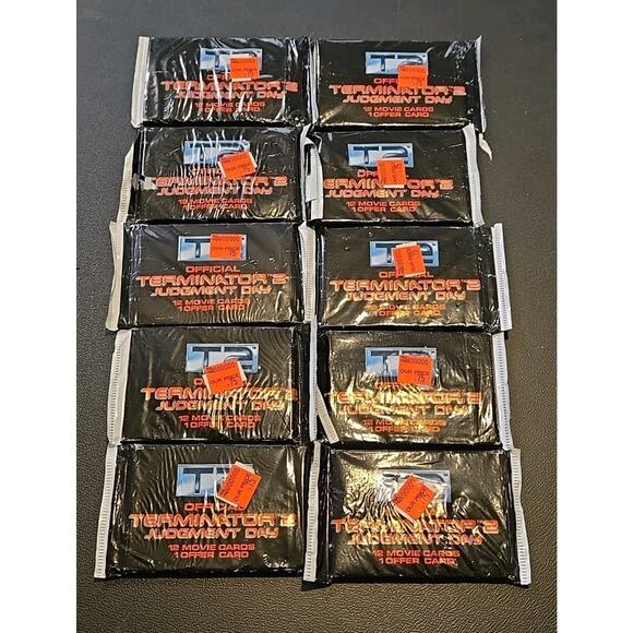 Lot Of 10 Terminators Judgement Day Card Packs Lot 130 Cards - Picture 1 of 3